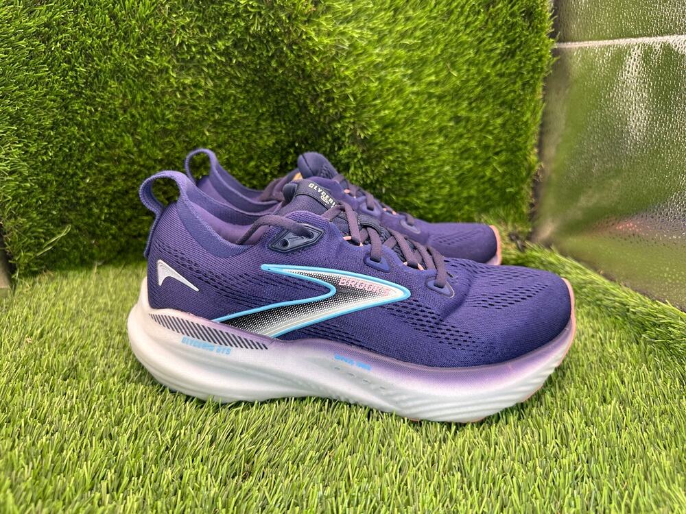 Brooks Glycerin GTS 22 1204351D429 Athletic Shoes Womens 8D Blue Jacquard Sports